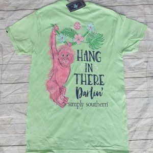 NWT Simply Southern Adult Small with Monkey